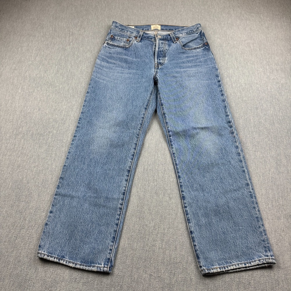 Levis Jeans Womens 27x27 Blue 501 90's Ankle Mid Rise Straight Leg Pants Classic